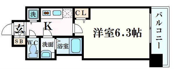 プレサンス梅田東アルファの物件間取画像